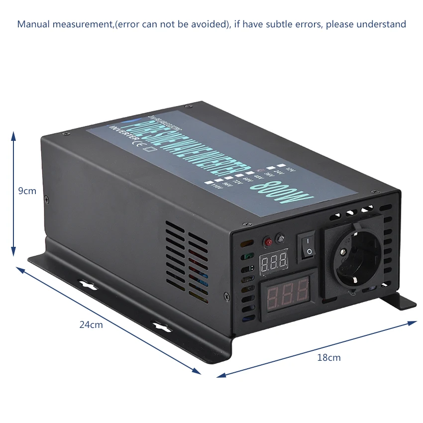 Новый RBP-800S 800 Вт 12 В/24 В/36 В/48 В/60 в до 220 В инвертор немодулированного