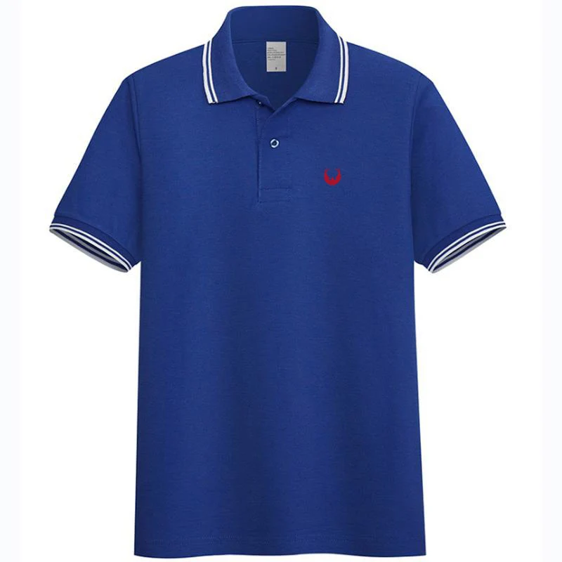 Рубашка-поло мужская с воротником Повседневная модная сорочка короткими