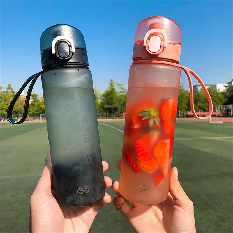 Спортивная бутылка для воды 500 мл портативный шейкер протеина чай фрукты лимон