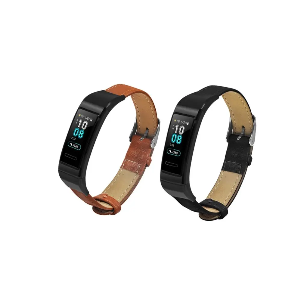Кожаный ремешок из микрофибры для huawei Honor Band 3/3 Pro умный Браслет Сменный ремень |