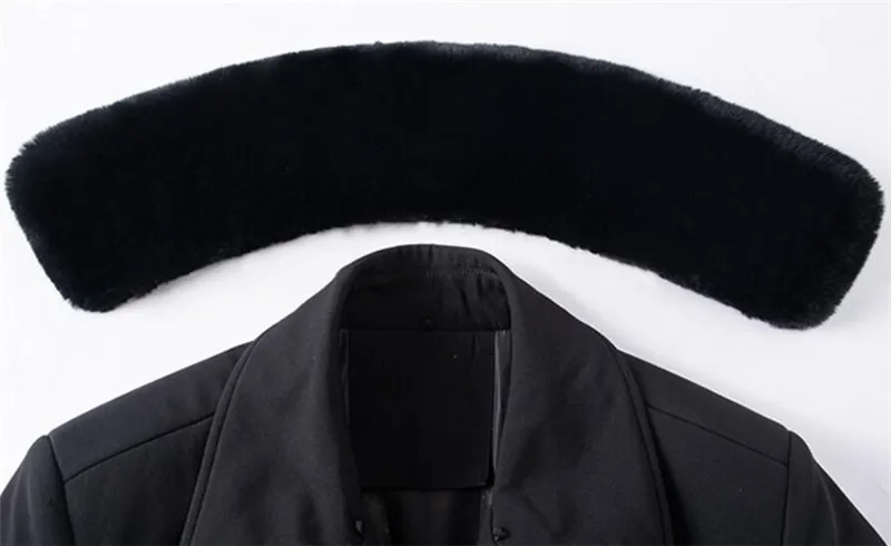 

New Men's Winter Jackets Thick Turn-down Collar Parka Men Coats Casual Warm Fleece Cotton Jacket Male With Fur Collar Jacket Men