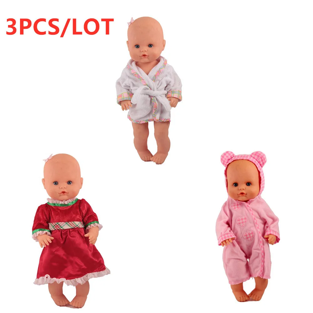 3PCS outfits2 Одежда для кукол, 3 шт./лот, Одежда для кукол, Nenuco, аксессуары, подходят для 33-35 см, 14 дюймов, Nenuco, кукла Nenuco y su Hermanita, аксессуары для кукол - Цвет: 3PCS outfits2