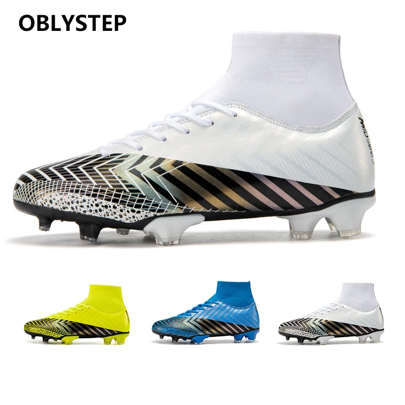 

OBLYSTEP 2020 Autumn and Winter New Children's Adult Football Shoes Outdoor Grass Futsal Cleats