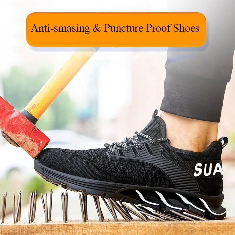 SUADEX неразрушаемые рабочие ботинки для мужчин и женщин со стальным носком