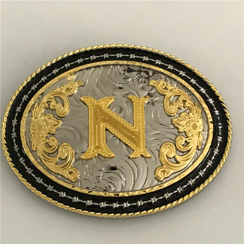 Пряжка для ремня с буквой N и овальным металлическим ремнем 11*8 4 см | Дом сад