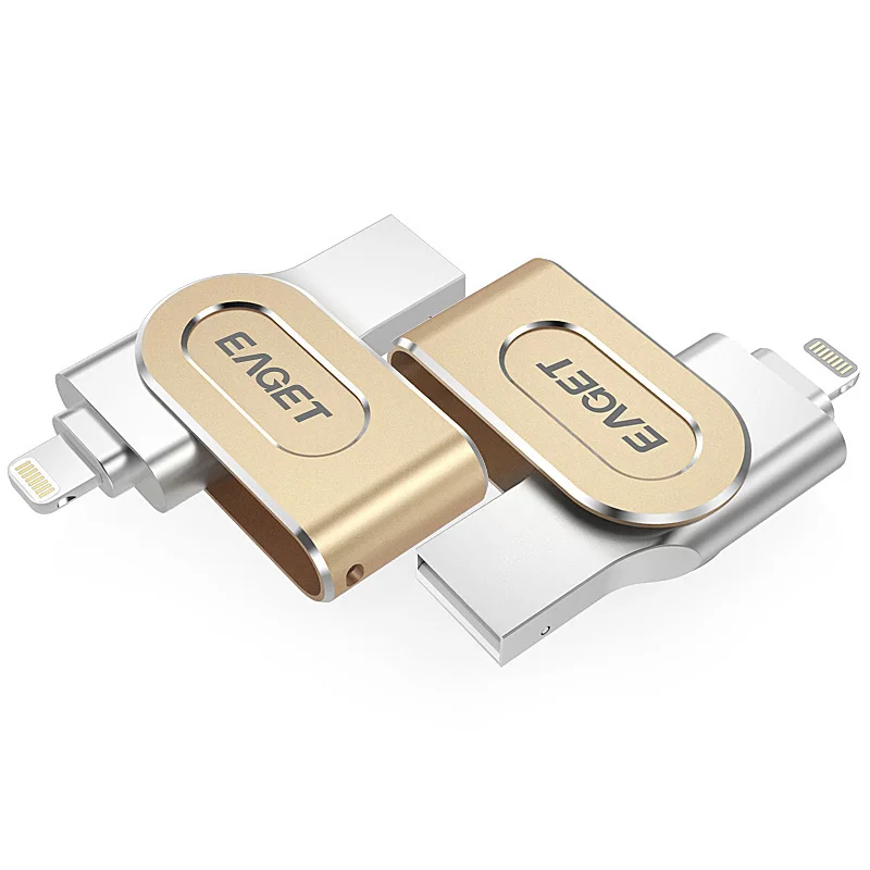 Eaget Lightning®Флэш-накопитель 128 ГБ 64 Apple®Сертифицированная флеш-карта MFI карта памяти