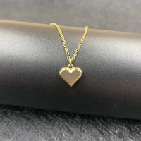 fashionable simple metal love pendant clavicle chain retro glossy heart shaped choker necklace womens jewelry accessories gift