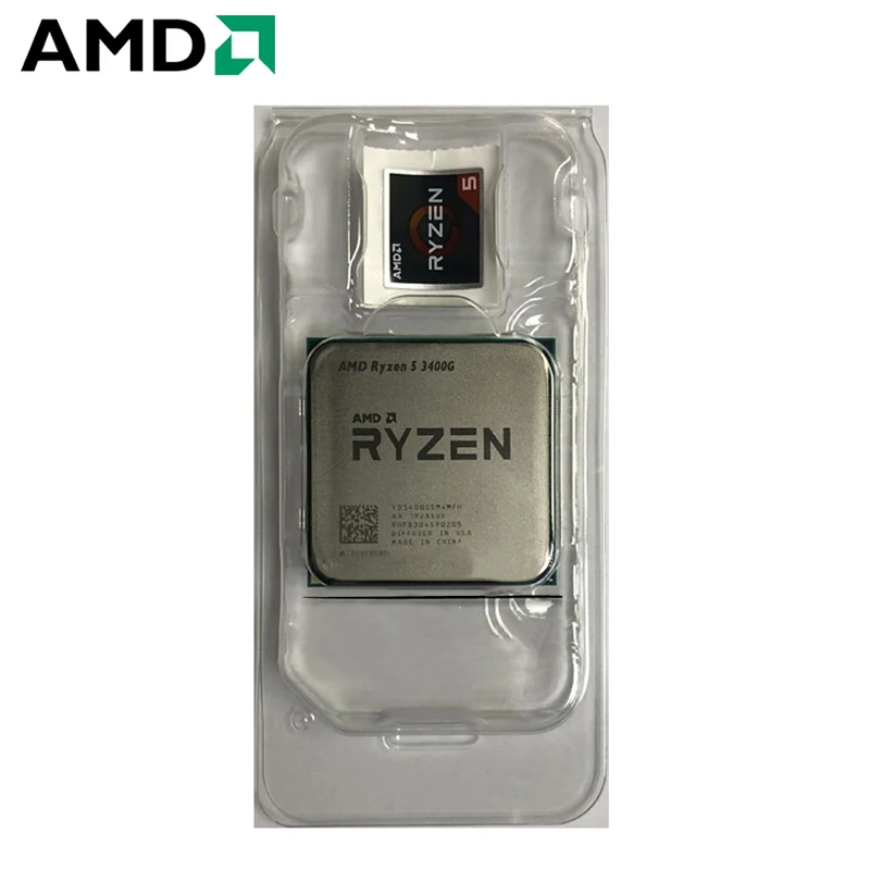Процессор AMD Ryzen 5 3400G R5 3400G 3,7 GHz четырехъядерный Восьмиядерный процессор 65W процессор L3 = 4M настольный разъем AM4