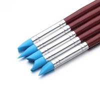 5pcs silicone nail art sculpture pen emboss carving diy manicure decor set brushes 3d effect painting tools