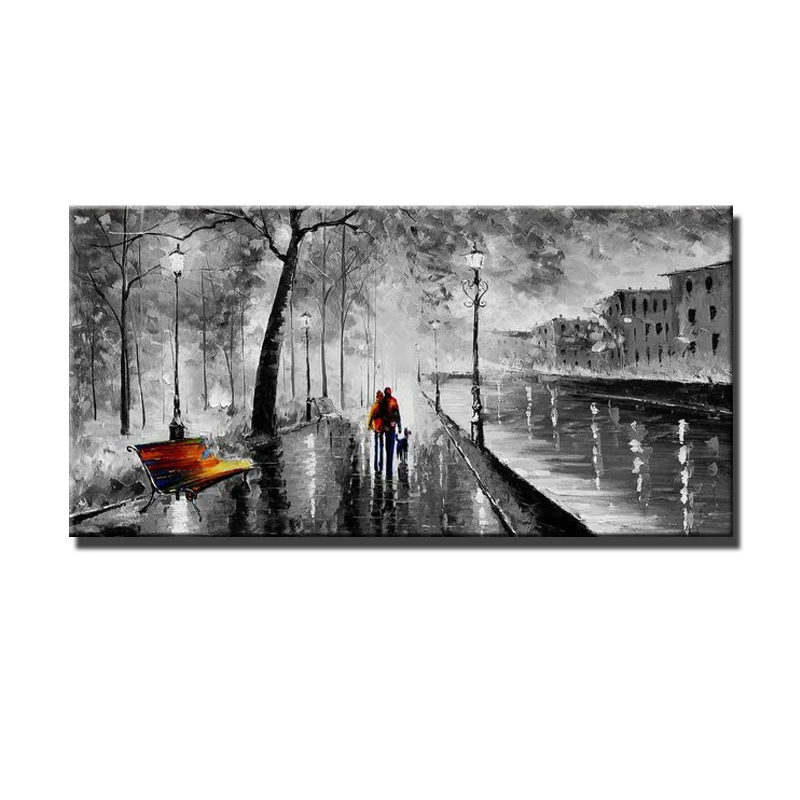 

Palette Knife Oil Painting Handmade On Canvas Thick Texture Abstract Artwork Hand Painted Wall Art For Living Room Decor Unframe