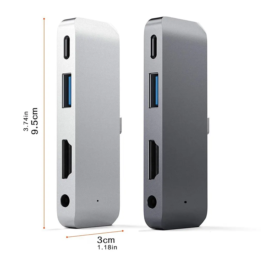 Адаптер Usb C Hub с Usb-C Тип Pd Зарядка 4K Hdmi 3 0 5 мм док-станция для наушников | Компьютеры