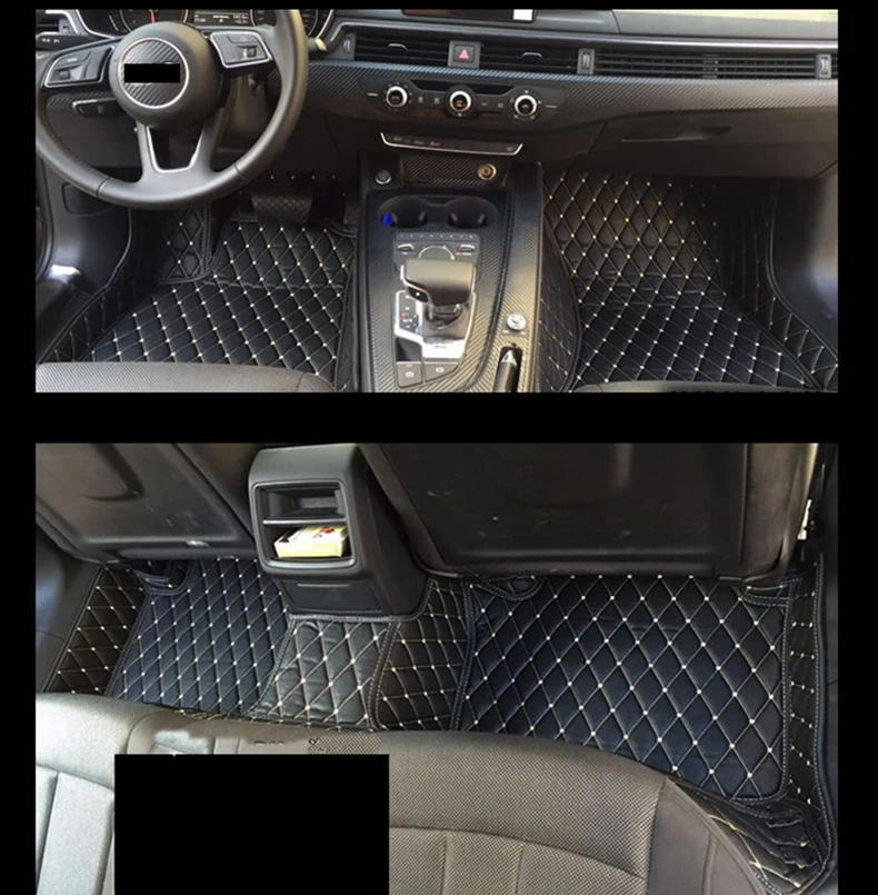 Кожаный Автомобильный напольный коврик для audi q5 2016 2017 2018 2019 2020 2009 2010 2011 2012 2013 2014 2008
