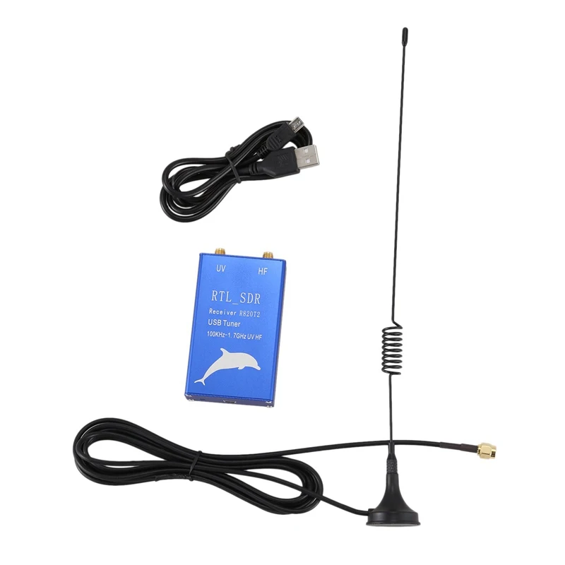 NEW-RTL2832U+ R820T2 100 кГц-1,7 ГГц UHF VHF RTL. SDR USB тюнер приемник AM, fm-радио