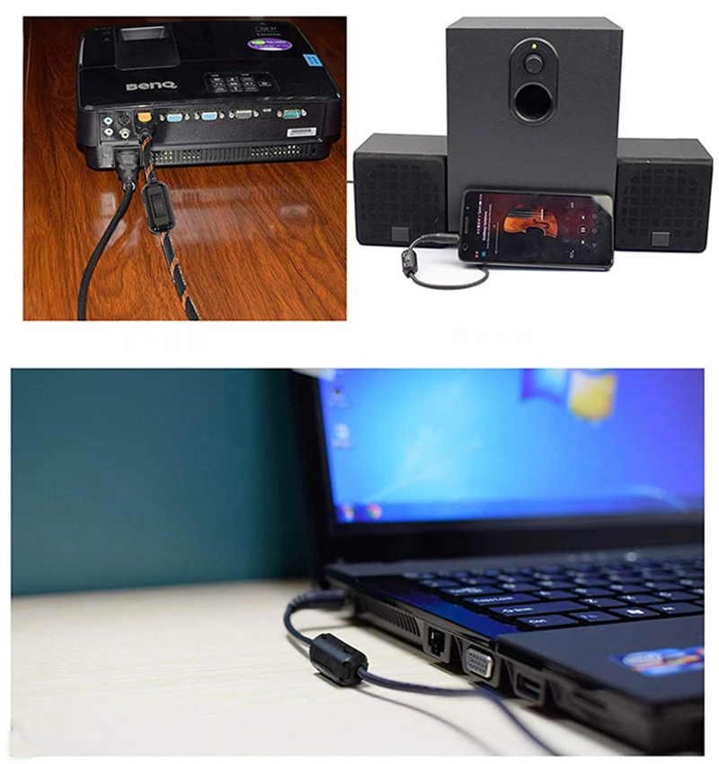 VGA DVI аудио кабель магнитная катушка защита от помех Магнитный размагничивающий