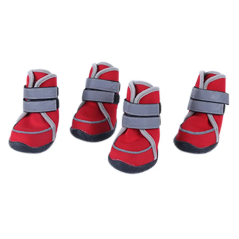 

4 шт., нескользящая удобная обувь для собак, для всех сезонов, черного цвета, XL