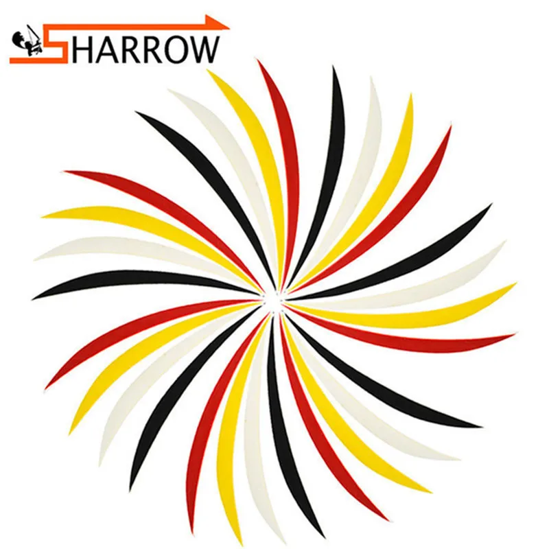 Стрельба из лука 5 дюймов натуральные перья индейки левое крыло инкрустированный