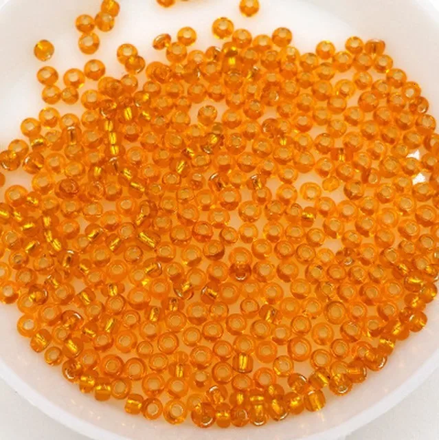 orange 1200 шт 2 мм рисовые бусины ручной работы вышитые детские игрушки подарок для девочек Вышивка крестом взрослый Набор Дети DIY ремесла игрушка с бисером Новинка - Цвет: orange