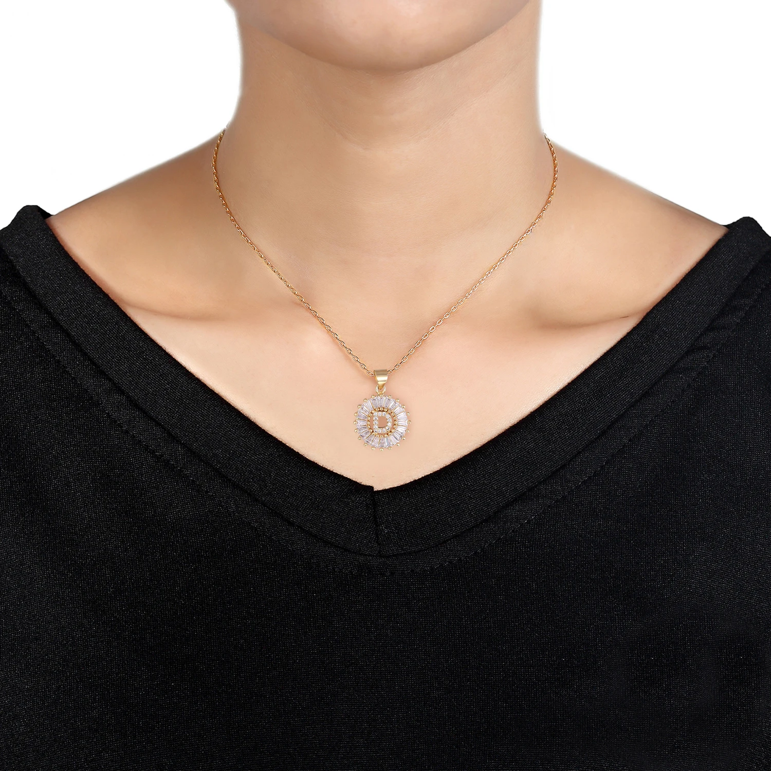 Ожерелье высшего качества для женщин и девушек с буквами инициала ожерелье