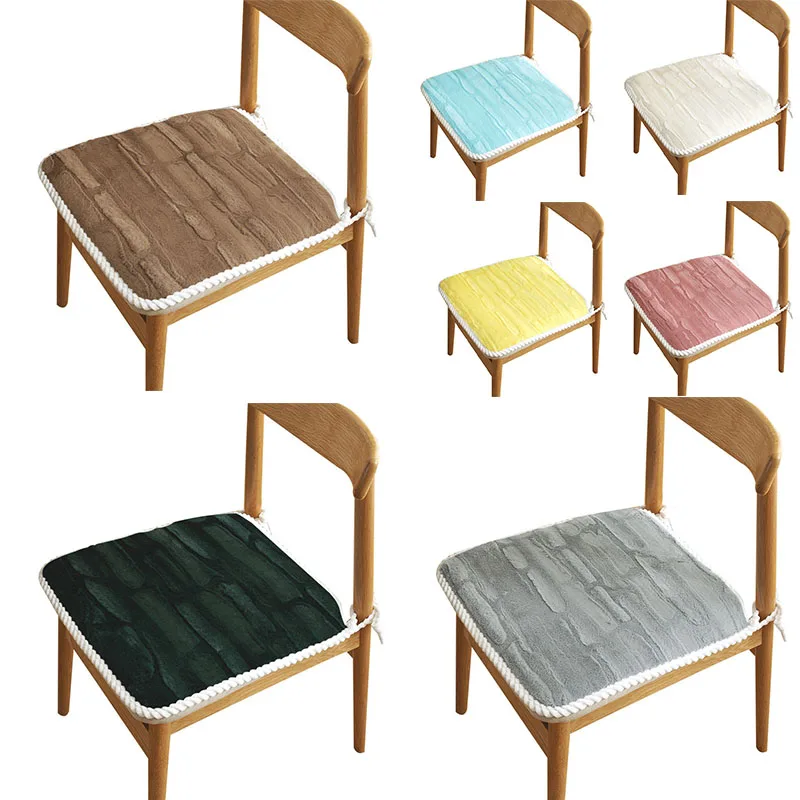 

Solid Color Seat Cushion Square Futon for Office Chairs Floor Cushions Back Pad Tatami Dining Room Sofa Home Decor 45*45cm/pc