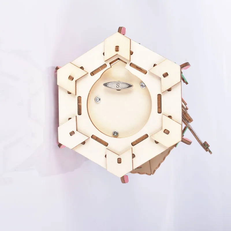 

Christmas Tree 3D Wooden Puzzles Snowman Music Box Assembly Jigsaw Model Kids Educational Toys For Girls Boys Birthday Gifts