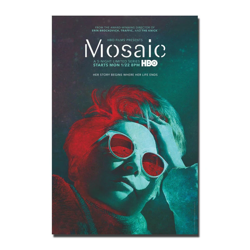 D0197 мозаика убийца тайна ТВ серия Шарон камень шелковая ткань плакат искусство