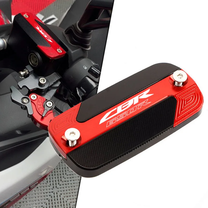 

For HONDA CBR650R CB650R CBR 650R 2019-2020 Motorcycle CNC Aluminum Front Brake Fluid Reservoir Tank Oil Cap Cover Cup With LOGO