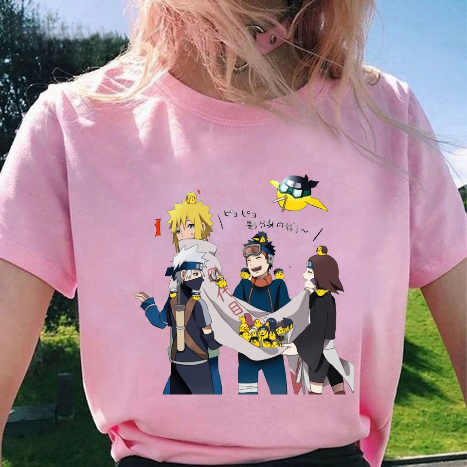 

2020 Anime Naruto Cosplay T-shirt Camisetas Mujer Clothes Fashion Summer Brand T-shirt Uzumaki Akatsuki Haruno Sakura Women Tops