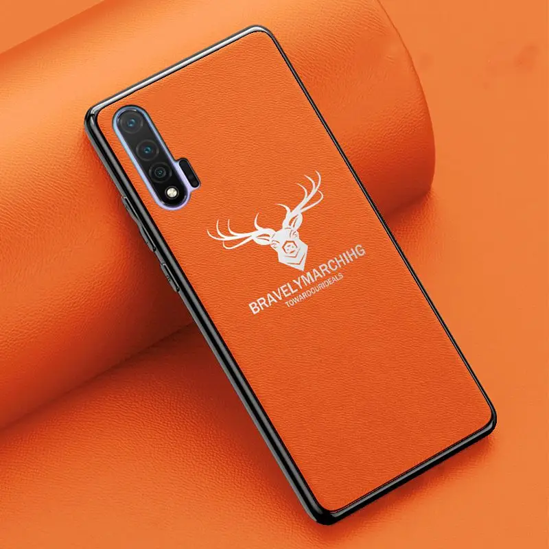 Кожаный чехол для Huawei Nova 3 4 5 6 3i 5i Pro с логотипом оленя Honor 8x 9x 9i 10 20i 20 V30 V10 V20 Max