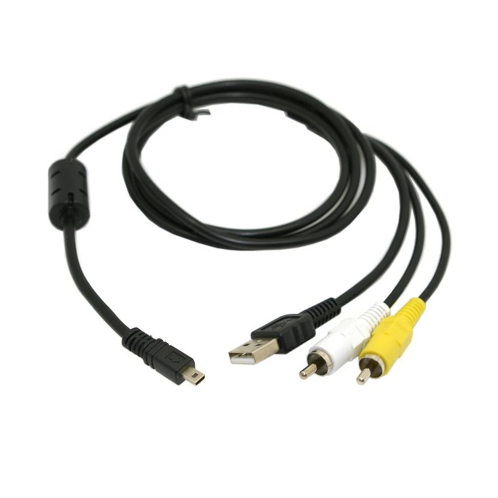 Кабель для передачи данных 2 в 1 RCA AV & USB Mini 8 Pin цифровых камер Nikon Coolpix S210 S520 L15 5100 usb