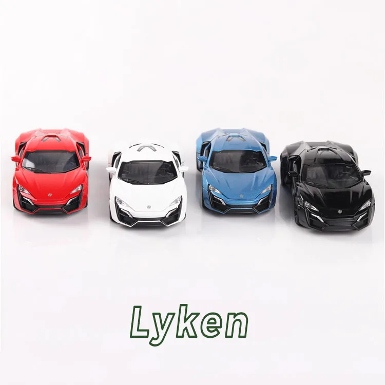 

1:32 детские игрушки Lyken сплав модель автомобиля литье под давлением дверь может быть открыта звук и светильник функция возврата подарок для ...