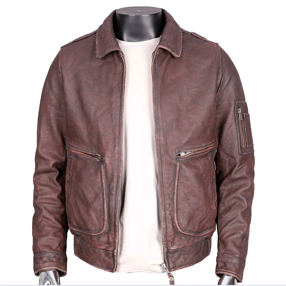 Мужской винтажный замшевый Блейзер жакеты и пальто из натуральной кожи в