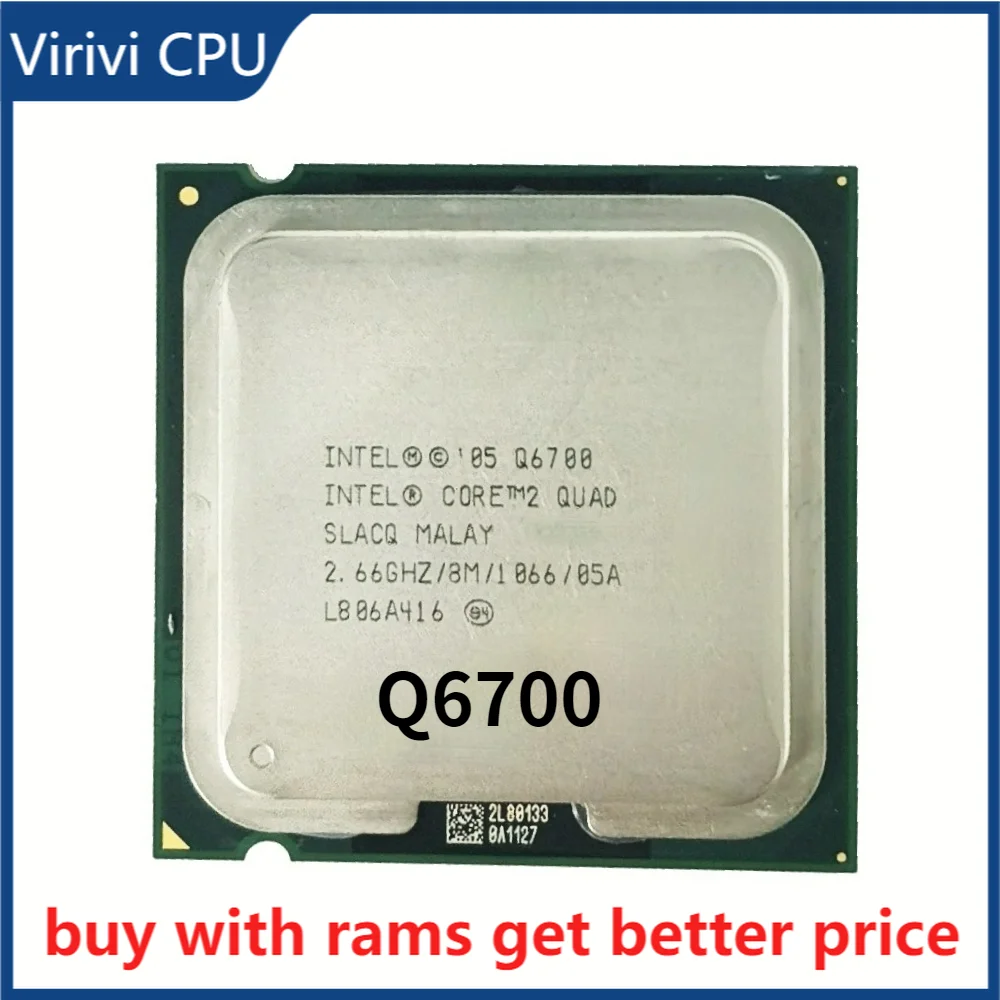 Q6700 2 66 ГГц 8 МБ 4 ядра потока 95 Вт LGA775 Процессор для настольного ПК ddr3 ОЗУ память |