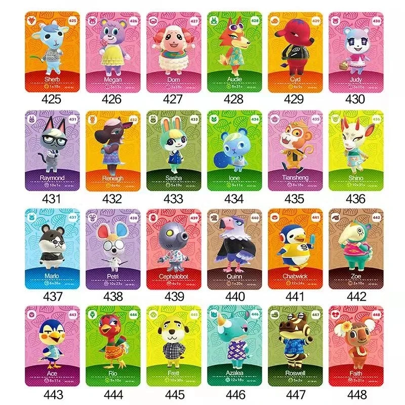 Mini tarjeta de juego NFC de personajes de datos, serie 5, 2021, Ntag215, 48 piezas-2