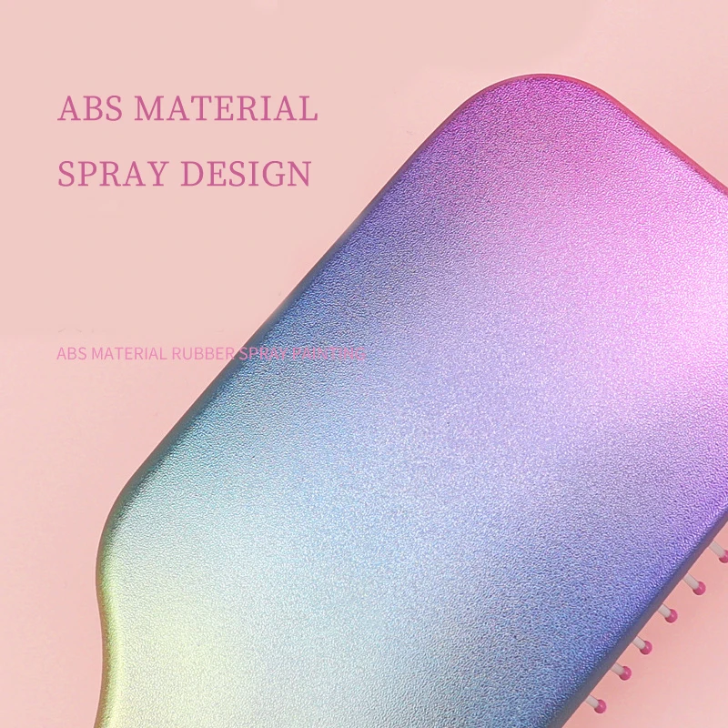 

Rainbow Airbag Comb Smooth Hair Tangled Hair Brush Scalp Massage Comb Salon Anti-static Hair Styling Tool