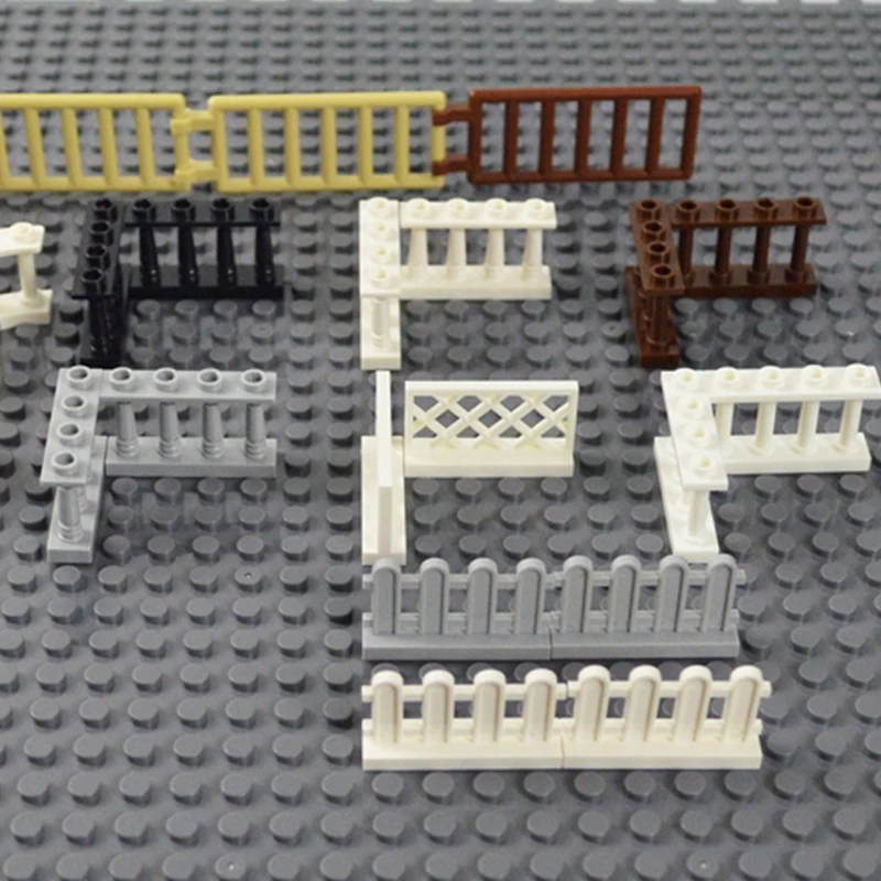 Детский конструктор MOC аксессуары для дома забора лестницы столбика настенные