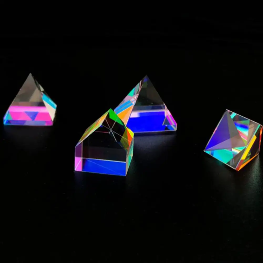 Разноцветная настольная призма с оптическими линзами образовательный учебный