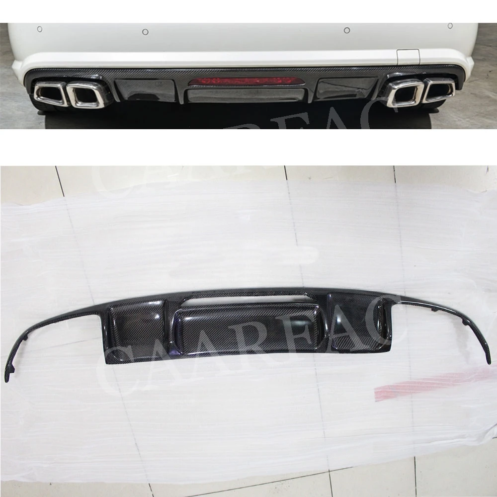 CLS класс углеродного волокна задний диффузор спойлер для Mercedes Benz W218 CLS63 бампер AMG