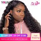 13x6 парик фронта шнурка ананас кудрявые 150  250 денстий Кружева передние парики человеческих волос для женщин бесклеевая вы можете парики Реми полные концы