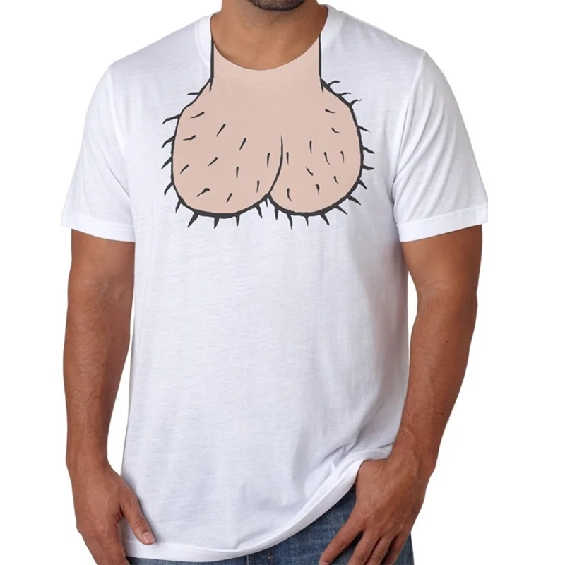 

Men Funny Halloween Dick Head T-shirt Costume Party Gift Fun Tees Short Sleeve T-Shirts White Tops Tees