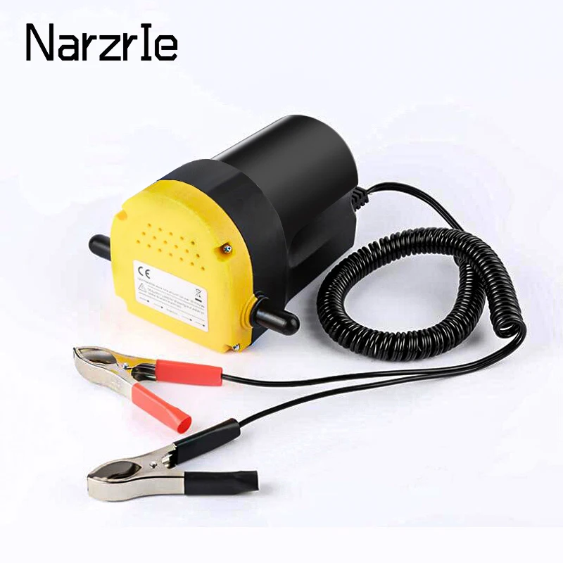 

12V Electric Car Oil Pump Crude Oil Fluid Pump 60W Extractor Transfer Engine Suction Pump + Tubes for Auto Car Boat Motorcycle