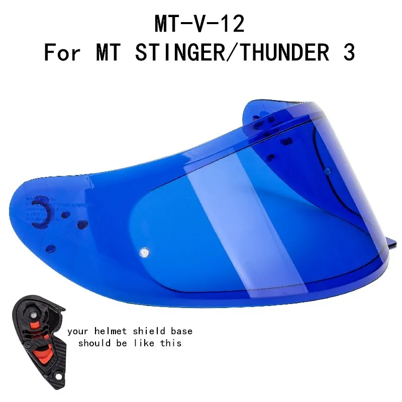 MT-V-12 helmet shield for MT STINGER and THUNDER 3 Replacement parts 3SV visor | Автомобили и мотоциклы