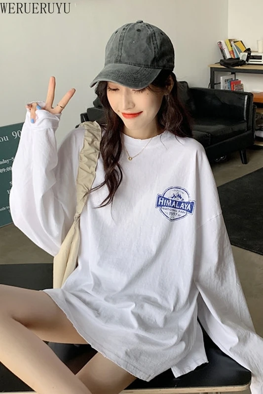 

WERUERUYU 2020New Fashion Women's Sexy Shirt Casual Spring Ladies White Lantern Sleeve Loose Blouse Tops