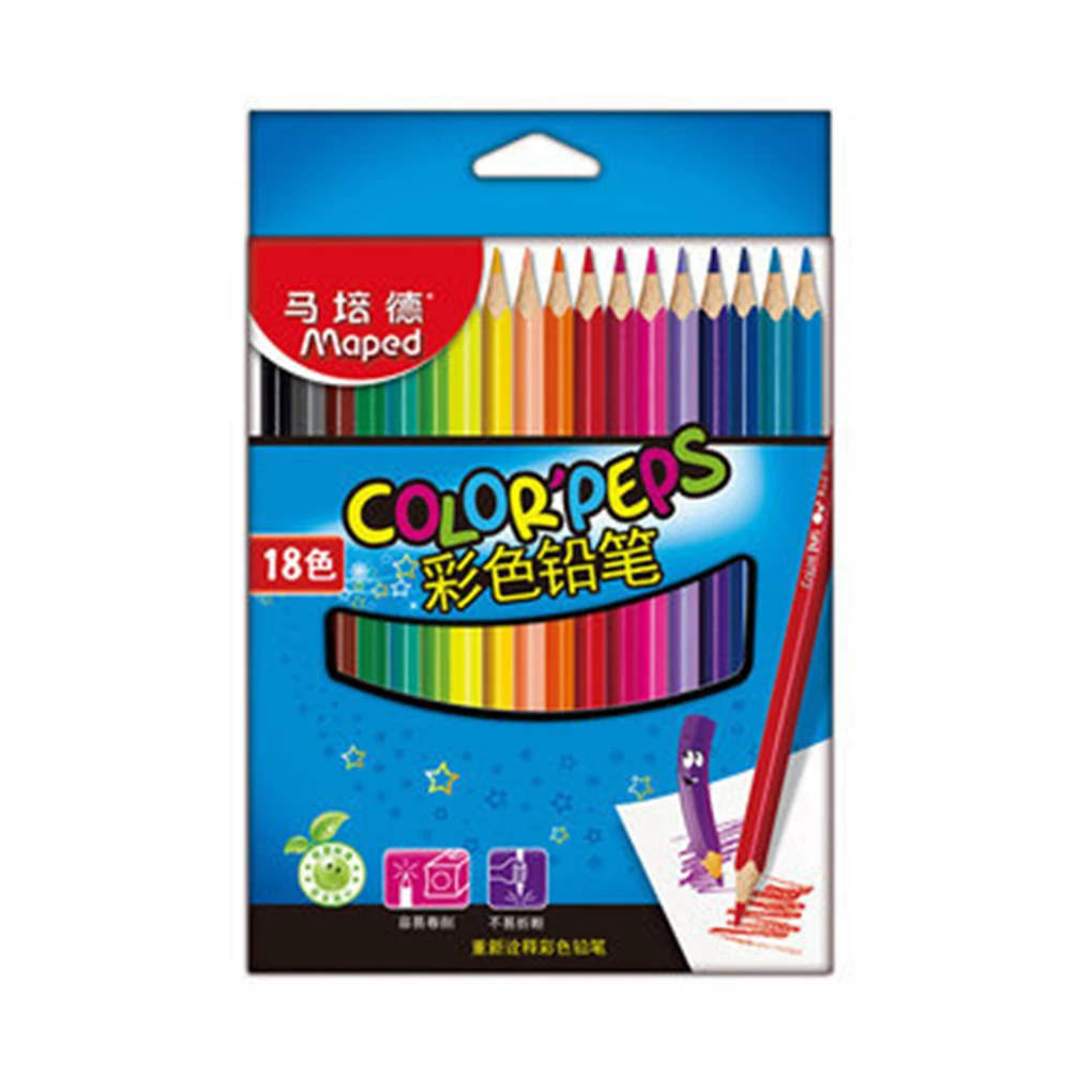 18 colors 24/36/48 Цвета воды Цвет карандаши для рисования ручка для рисования набор Для детей живопись наброски воды Цвет карандашей комплект - Цвет: 18 colors