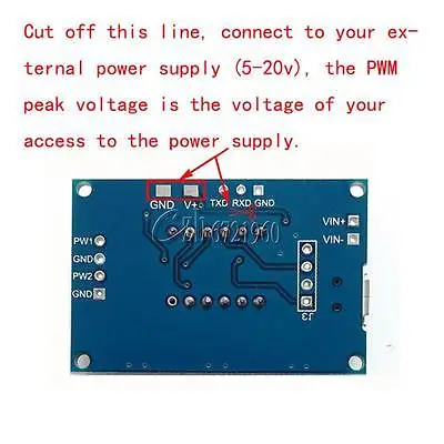 Постоянный ток 5 30V микро USB 5V Мощность независимый генератор pwm 2 канала