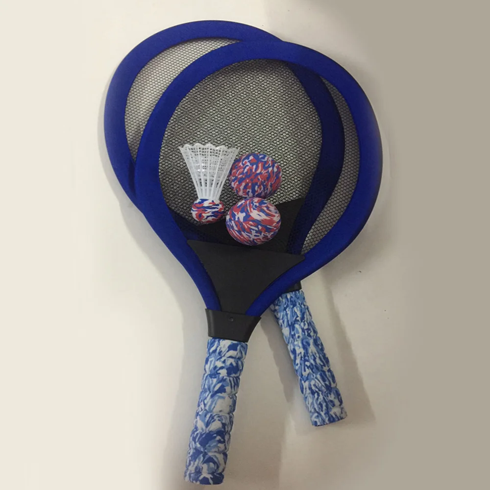 

1 Pair Children's Tennis Badminton Racket Kids Palying Badminton Round Rackets Game Props for Kindergarten Primary School Outdoo