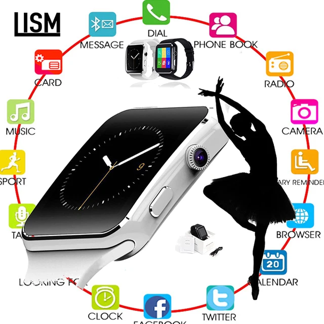 Умные часы с поддержкой sim-карт и уведомлениями Bluetooth для Android IOS спортивные умные