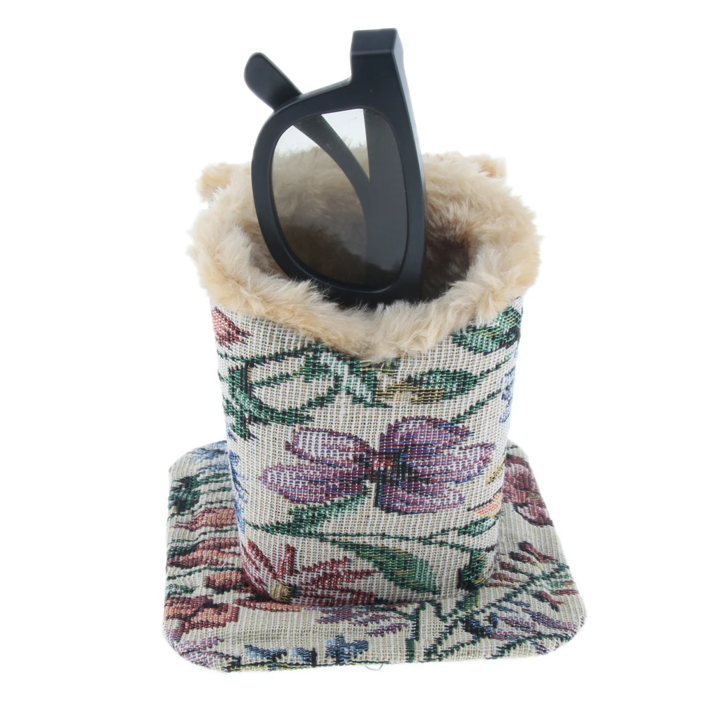 Двойная головка с плюшевой подкладкой вертикальная подставка под очки держатель