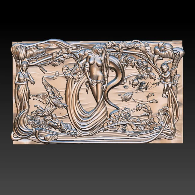 3d STL модели используемые для ЧПУ artcam рельефная модель обнаженной женщины декор