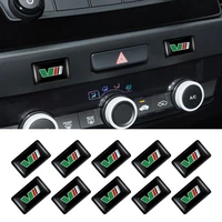 10pcs vii car window lift button stickers steering wheel badges interior decoration for skoda yeti fabia octavia 3 2 a5 kodiaq