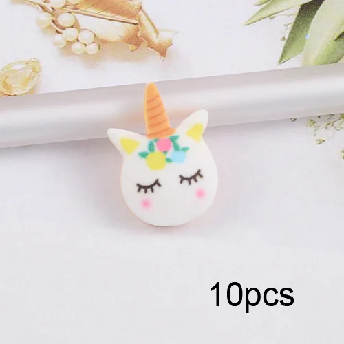 A 10pcs Веселые обезьяны, смола, животные, слизи, подвески, милые, кавайные добавки, набор для творчества, наполнитель, украшения для облаков, прозрачная, хрустящая слизи, глина - Цвет: A 10pcs